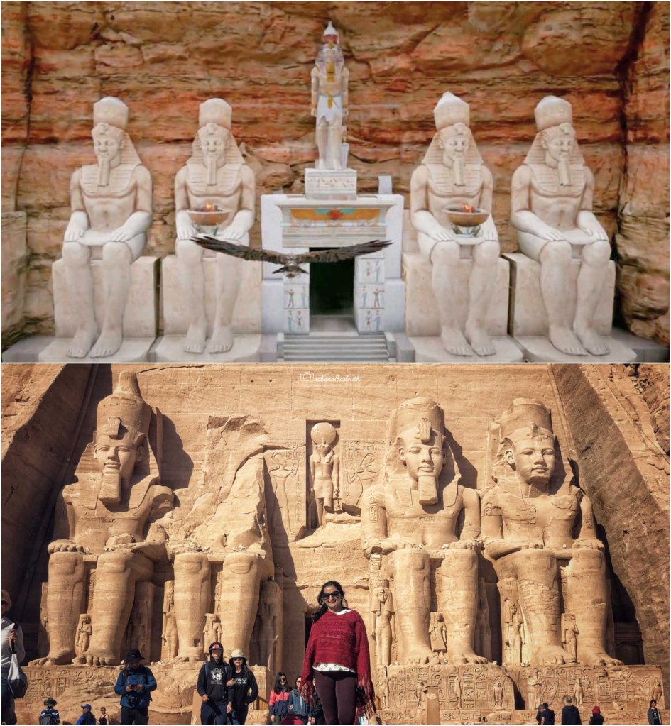 Abu Simbel in AC Origins and reality