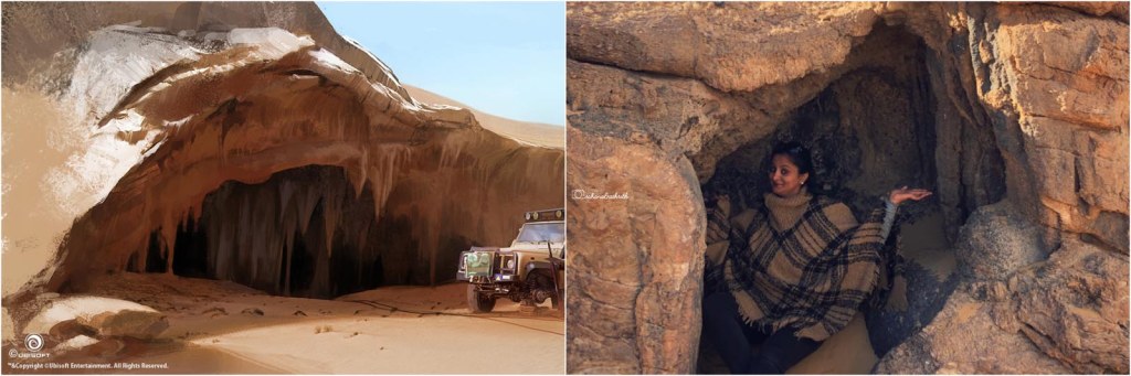 White desert cave in AC origin and reality