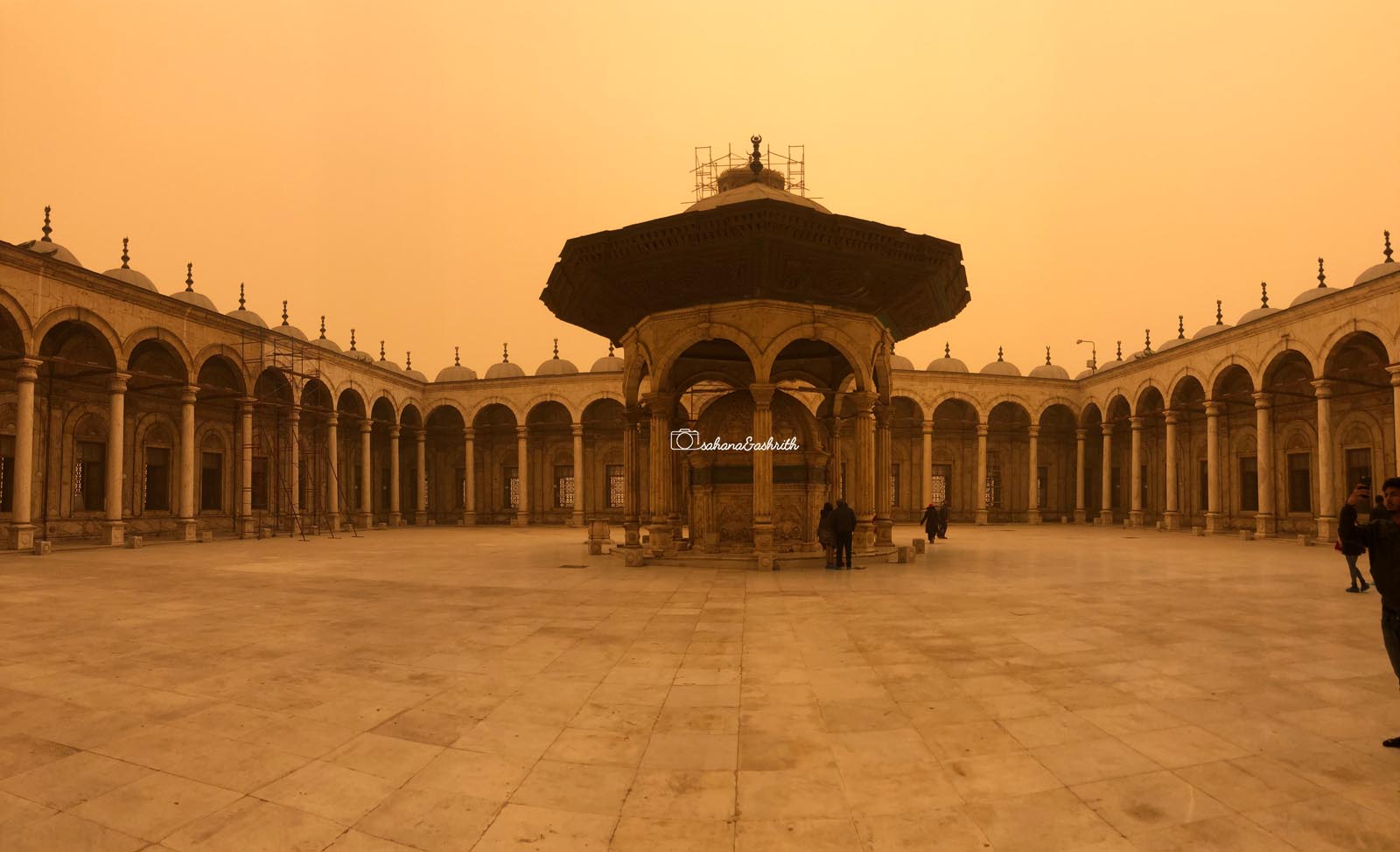 Muhammada ali mosque in Cairo citadel's courtyard