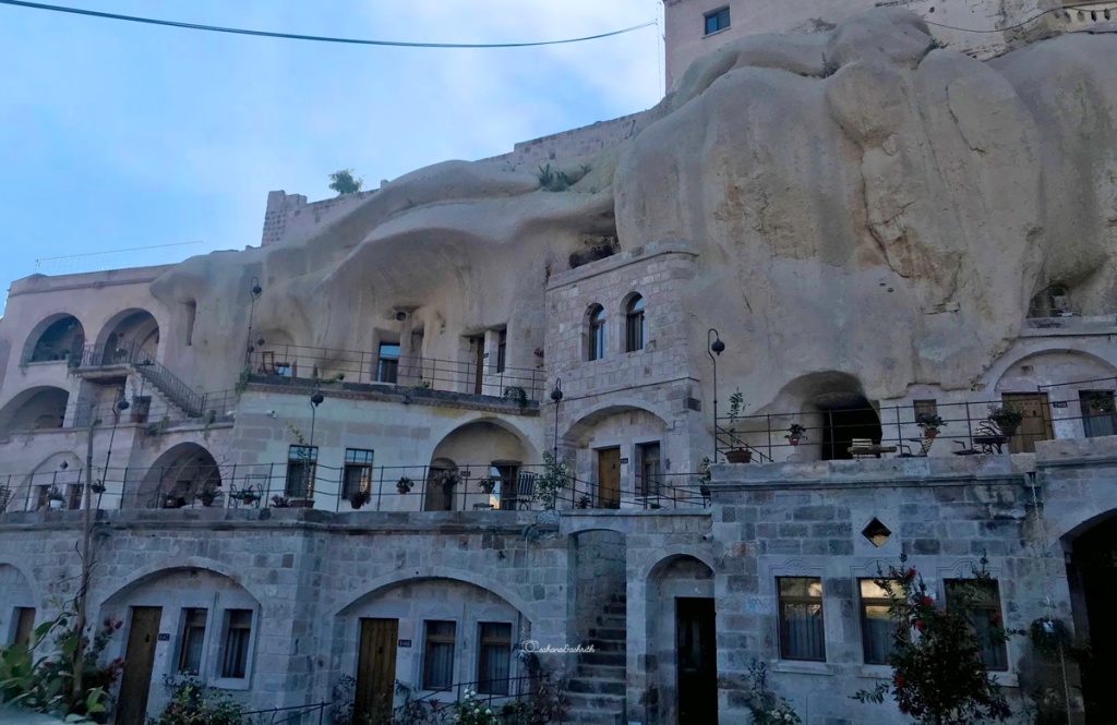 Luxury hotel rooms by the caves of Cappadocia