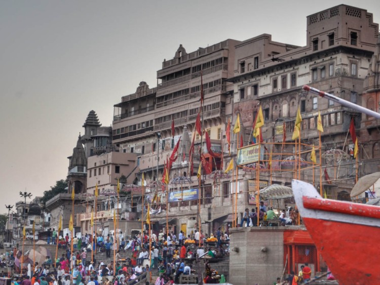 Varanasi ghats during festivals