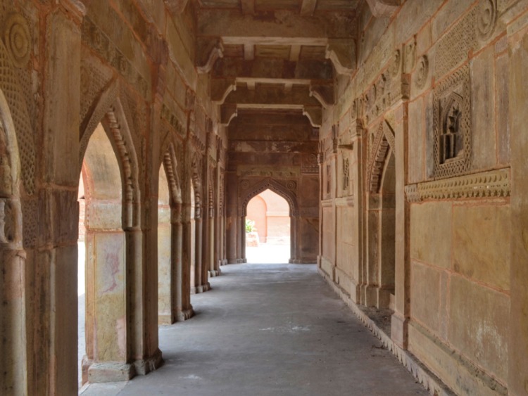 Chunar fort with collonaded arcade