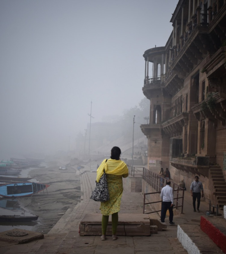 Foggy mornings at Varanasi ghats