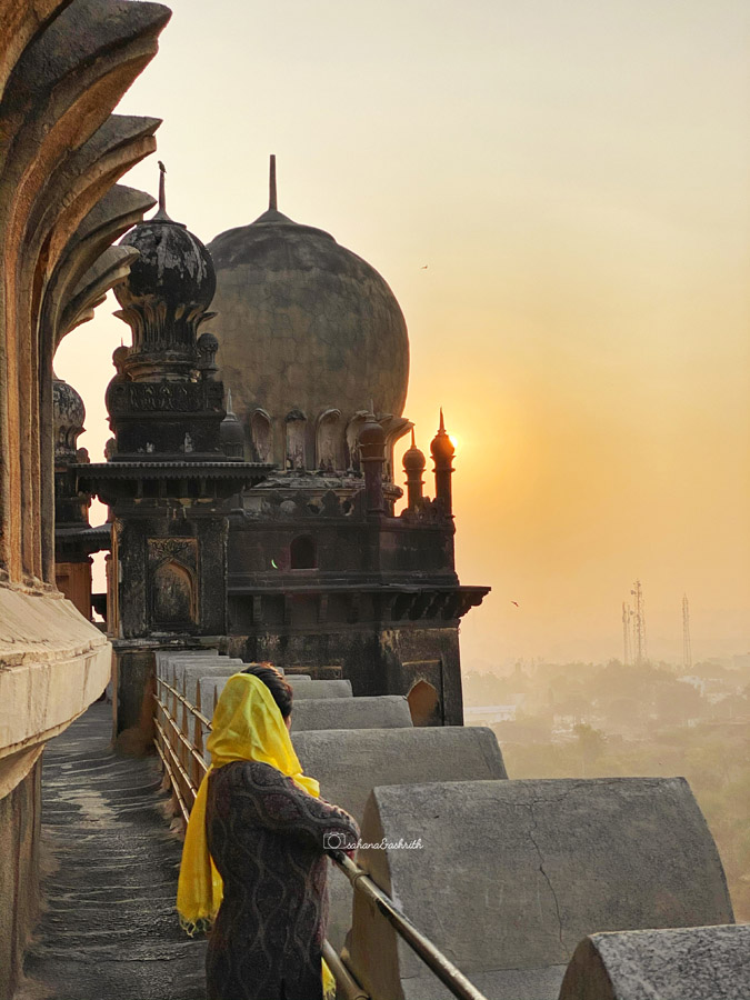 Beautiful sunrise of Bijapur